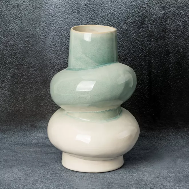 Wazon ceramiczny LIANA w stylu boho z efektem ombre