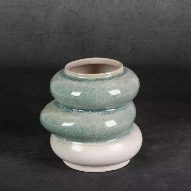 Wazon ceramiczny LIANA w stylu boho z efektem ombre