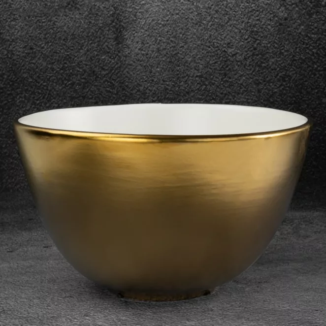 Misa ceramiczna EBRU biało-złota