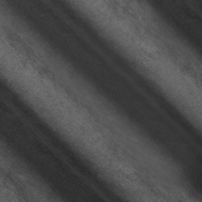 L129/5 Zasłona szyta na taśmie 5 cm popielata z miękkiej tkaniny o welurowej strukturze