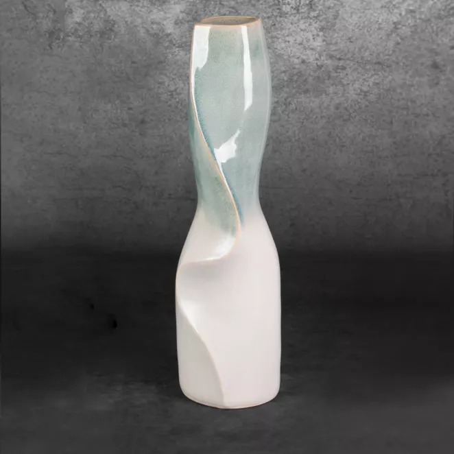 Wazon ceramiczny LIANA w stylu boho z efektem ombre