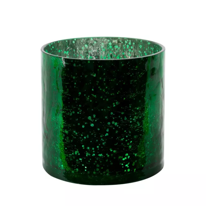 Osłona na donicę VERRE ze szkła artystycznego z marmurkową fakturą