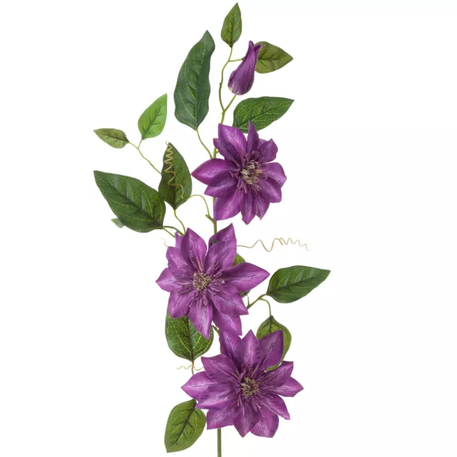 POWOJNIK CLEMATIS  Duży sztuczny kwiat do salonu