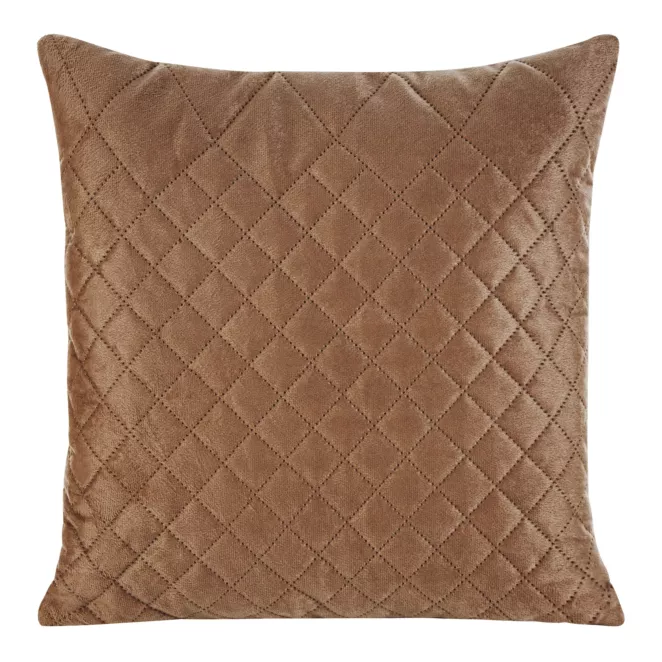 DESIGN 91 Poszewka LUIZ 3 welwetowa pikowana metodą hot press w geometryczny wzór
