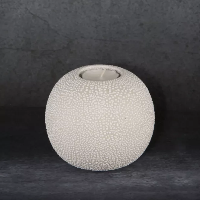 Świecznik ceramiczny RISO z efektem rosy