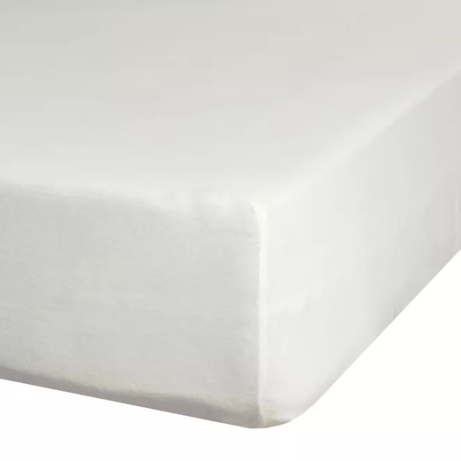 Prześcieradło jersey z gumką 120x200 cm z bawełny kolor kremowy 125 g/m2 Design 91
