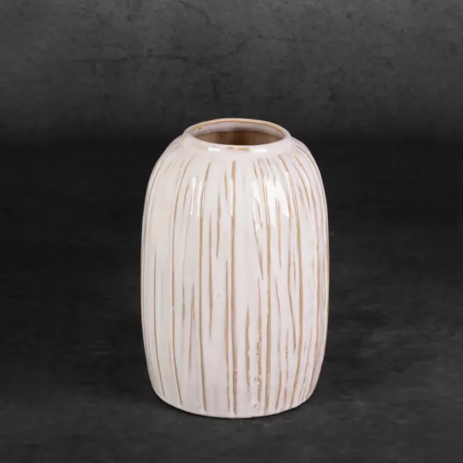 Wazon ceramiczny LIZA z prążkami