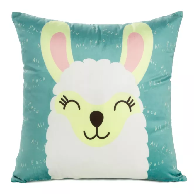 DESIGN 91 Poszewka welwetowa KIDS 2 z motywem lamy