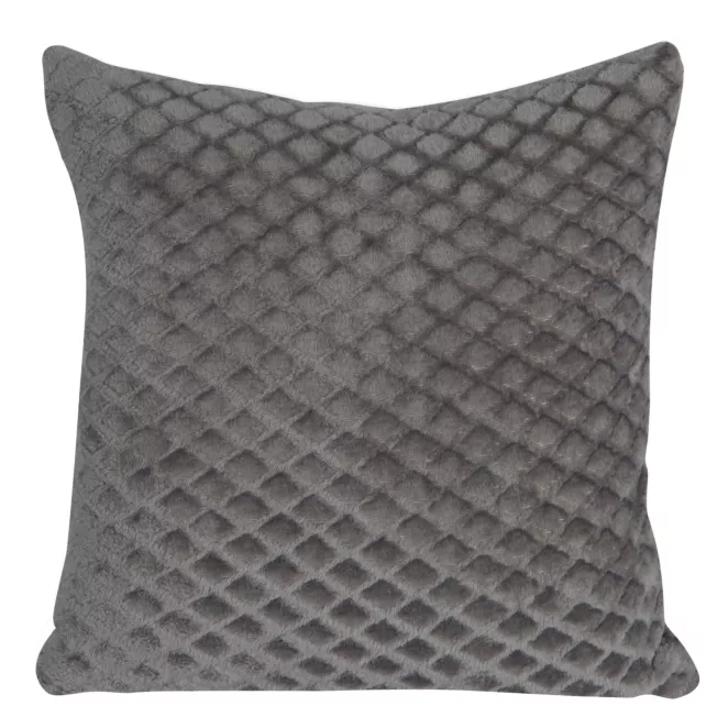DESIGN 91 Poszewka BELA typu flano bardzo miękka w dotyku z geometrycznym efektem 3D