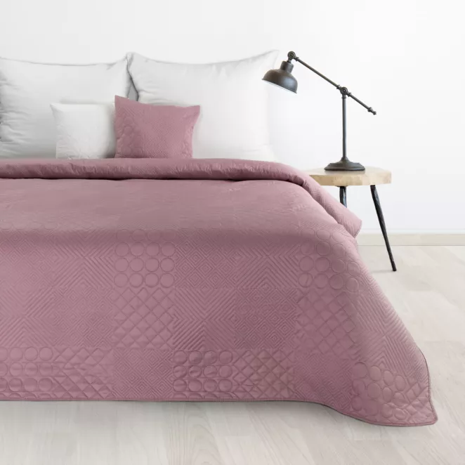 DESIGN 91 Narzuta BONI z patchworkowym motywem wytłaczanym techniką hot press