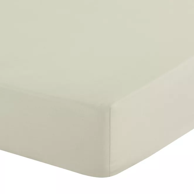 Prześcieradło z gumką 160x200 cm z mikrowłókna kolor kremowy 90 g/m2 SOFT Design 91