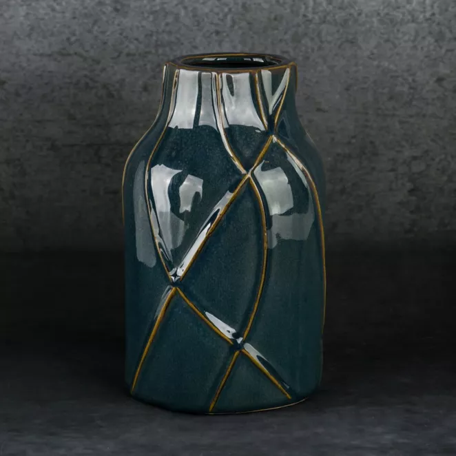 Wazon ceramiczny TEO z nowoczesnym wypukłym wzorem