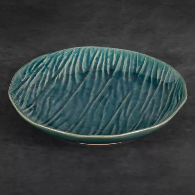 Patera ceramiczna REA w stylu boho w prążki