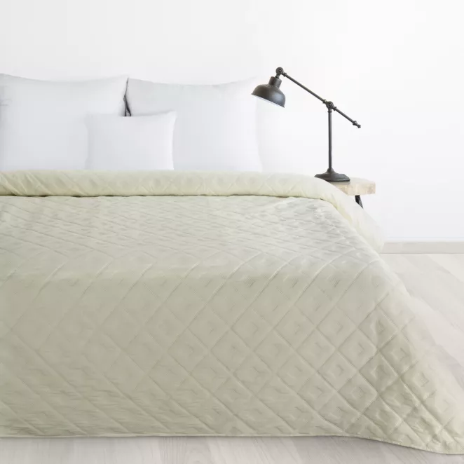 DESIGN 91 Narzuta ALARA 6 z geometrycznym wzorem wykonana techniką hot press