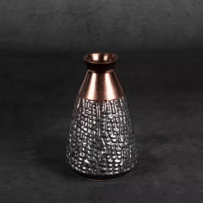 Wazon ceramiczny MORENA z wytłaczanym wzorem
