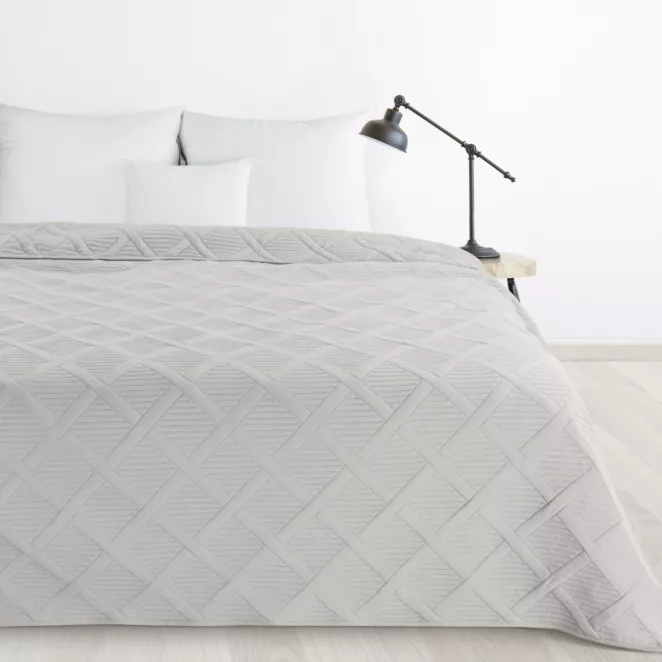 DESIGN 91 Narzuta ALARA 5 z geometrycznym wzorem wykonana techniką hot press