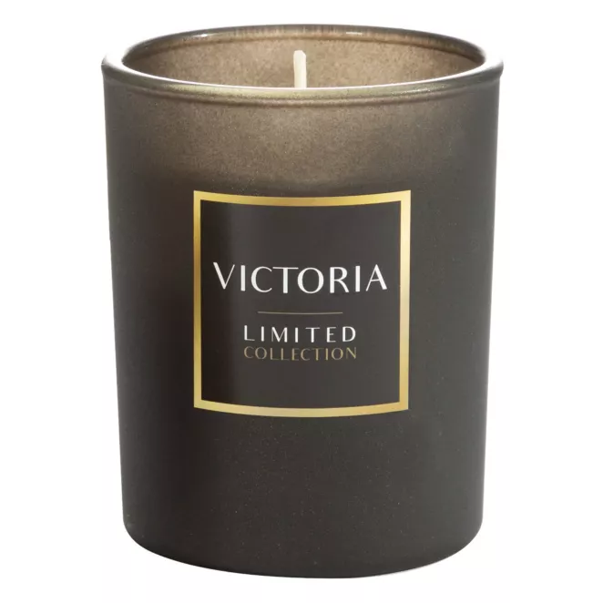 LIMITED COLLECTION Świeca zapachowa VICTORIA  w szkle SIŁA ZŁOTA