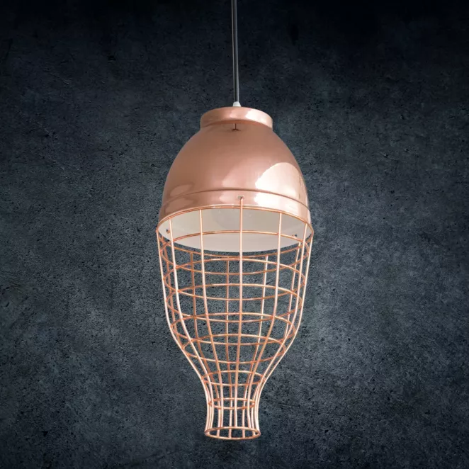 Lampa LUCY w stylu industrialnym z metalu