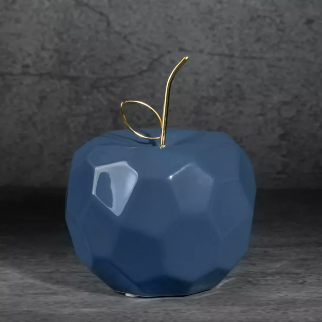 Figurka ceramiczna APEL - jabłko o geometrycznych kształtach