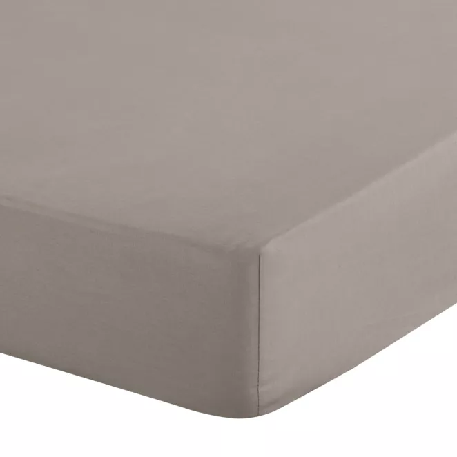 Prześcieradło z gumką 180x200 cm z mikrowłókna kolor jasnoszary 90 g/m2 SOFT Design 91