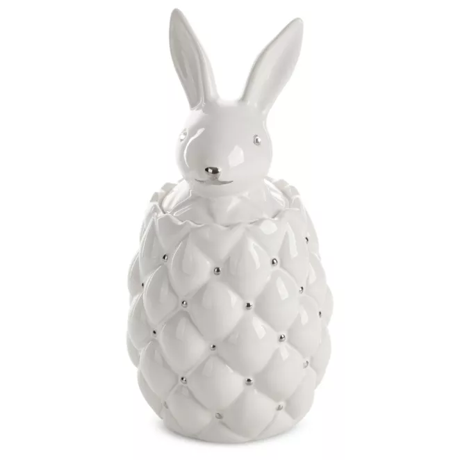 Pojemnik ceramiczny ADORE zdobiony króliczkiem