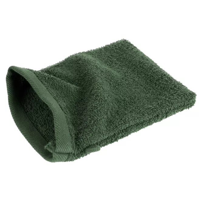Myjka kąpielowa 16x21 cm bawełniana kolor ciemnozielony 500 g/m2 GŁADKI 2