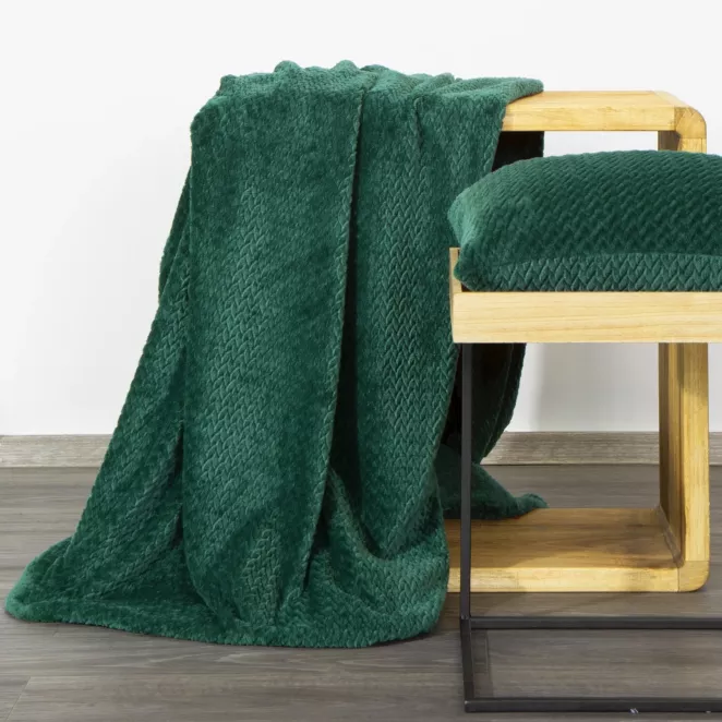 DESIGN 91 Koc CINDY miękki i miły w dotyku z wytłaczanym wzorem