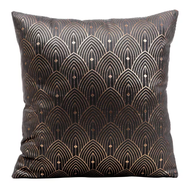 DESIGN 91 Poszewka AGNES z złotym nadrukiem w  stylu art deco
