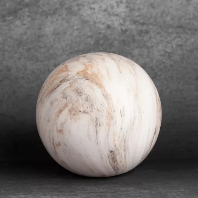 Kula ceramiczna ASLI z efektem przecieranego drzewa