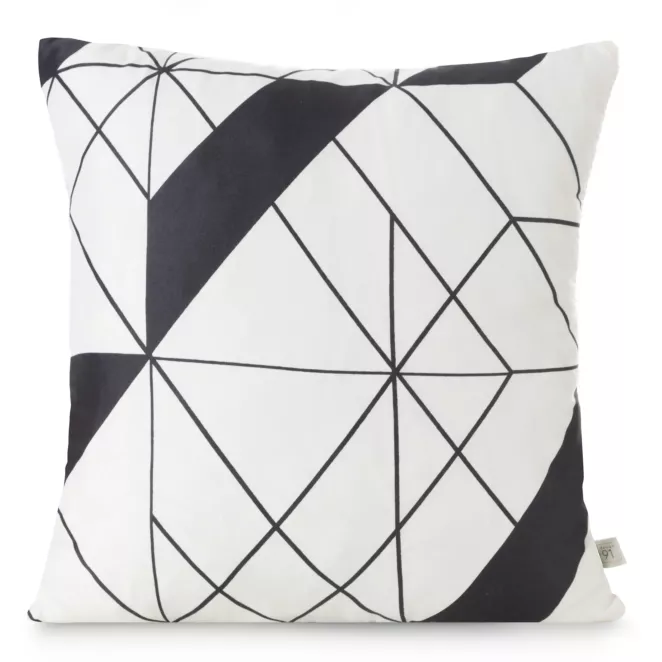 DESIGN 91 Poszewka GEO 01 z mikrofibry z nadrukiem geometrycznym