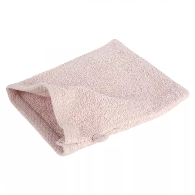 Myjka kąpielowa 16x21 cm bawełniany kolor pudrowy róż 400 g/m2 GŁADKI 1