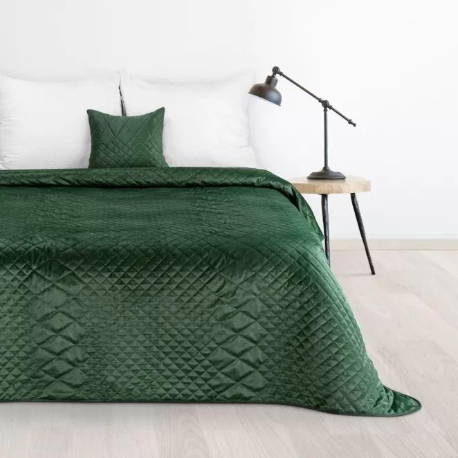 DESIGN 91 Narzuta LUIZ 3 welwetowa pikowana metodą hot press w geometryczny wzór