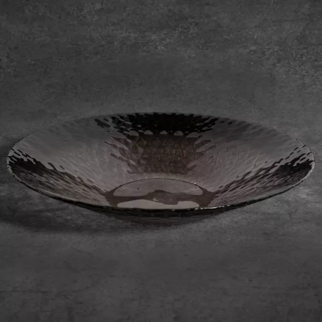 TERRA COLLECTION Misa PALERMO ze szkła dekoracyjnego z geometrycznym wzorem