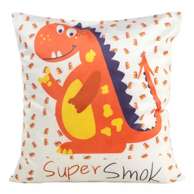 DESIGN 91 Poszewka welwetowa KIDS 8B z motywem smoka