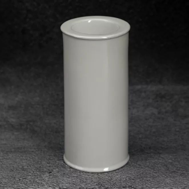 Świecznik ceramiczny w formie walca SIMONA z perłowym połyskiem