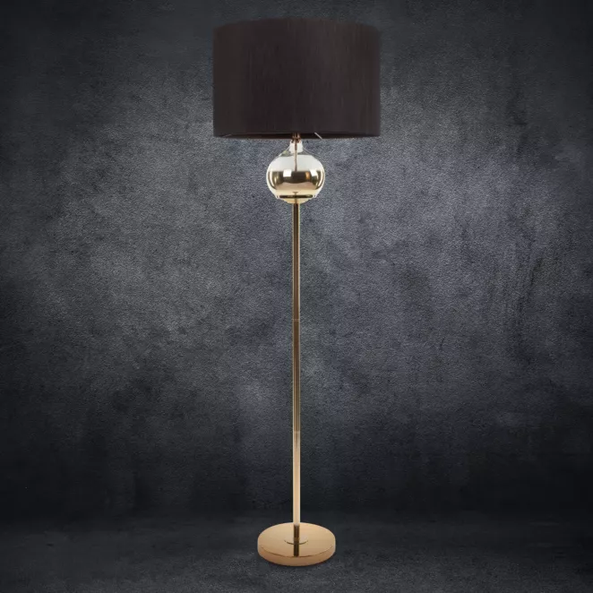 Lampa stojąca CAROLINE z matowym abażurem
