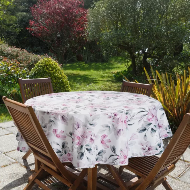 Okrągły obrus GARDEN na taras oraz balkon z wodoodpornej tkaniny