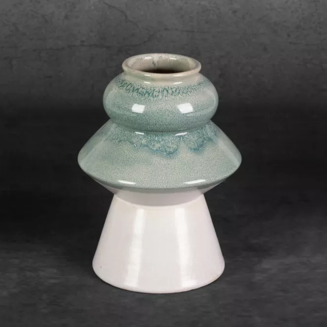 Wazon ceramiczny LIANA w stylu boho z efektem ombre