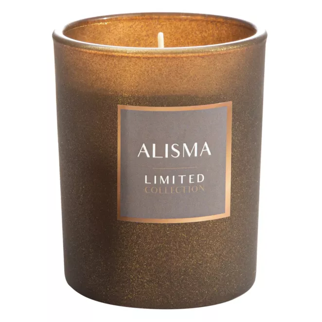 LIMITED COLLECTION Świeca zapachowa ALISMA w szkle CIEPŁO BRĄZÓW