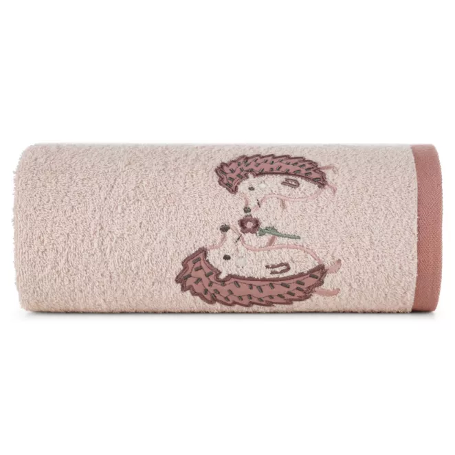 Ręcznik kąpielowy dziecięcy 50x90 cm bawełniany kolor różowy 450 g/m2 BABY 68