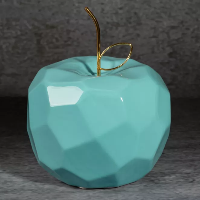 Figurka ceramiczna APEL - jabłko o geometrycznych kształtach