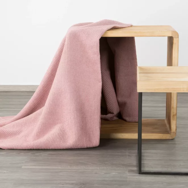 DESIGN 91 Koc AMBER bardzo miękki w dotyku ze strukturalnym wzorem 3D z włókien bawełniano-akrylowych