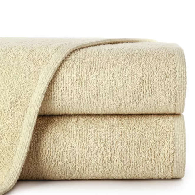 Ręcznik kąpielowy 50x100 cm bawełniany kolor beżowy 400 g/m2 GŁADKI 1