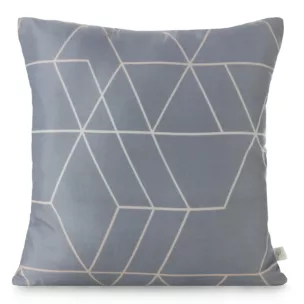 DESIGN 91 Poszewka GEO 02 z mikrofibry z nadrukiem geometrycznym