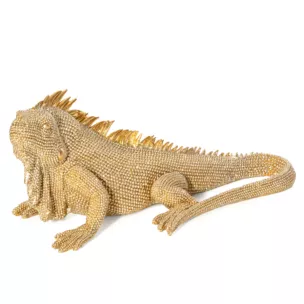 IGUANA- figurka dekoracyjna ELDO 2 o drobnym strukturalnym wzorze
