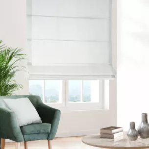 Roleta szyta z systemem comfort naturalna z tkaniny w stylu eko o naturalnym splocie
