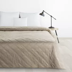 DESIGN 91 narzuta welwetowa pikowana metodą hot press w wzór karo