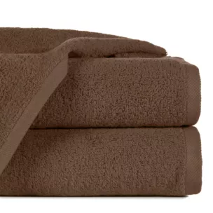 Ręcznik kąpielowy 50x100 cm bawełniany kolor brązowy 500 g/m2 GŁADKI 2