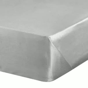 Prześcieradło bez gumki 180x210 cm z satyny bawełnianej kolor jasnoszary 125 g/m2 DINA Diva Line