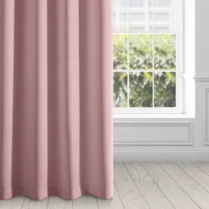 Zasłona różowa z tkaniny zamszowej 140x250 przelotka ADA